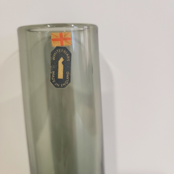 Whitefriars art glass vases set of 2 pewter 9 and 6 in - Picture 6 of 12